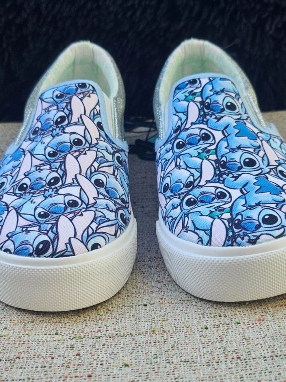 Disney Stitch Girl Shoes Loafer Slip On Blue Size 4US 36 EU NWT - Picture 5 of 8